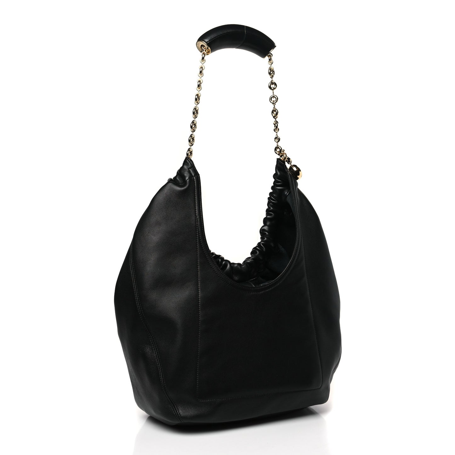 Nappa Small Squeeze Bag Black