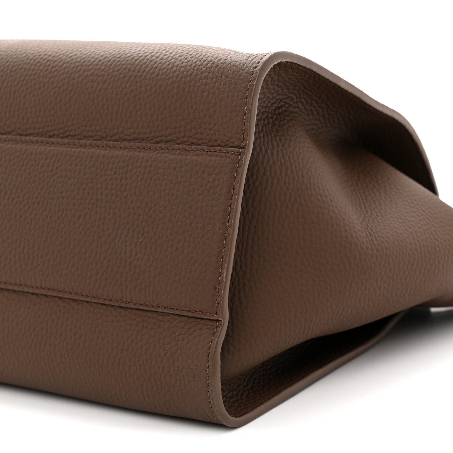 The Row Matte Grained Calfskin Marlo 14 Dark Olive 9 of 11