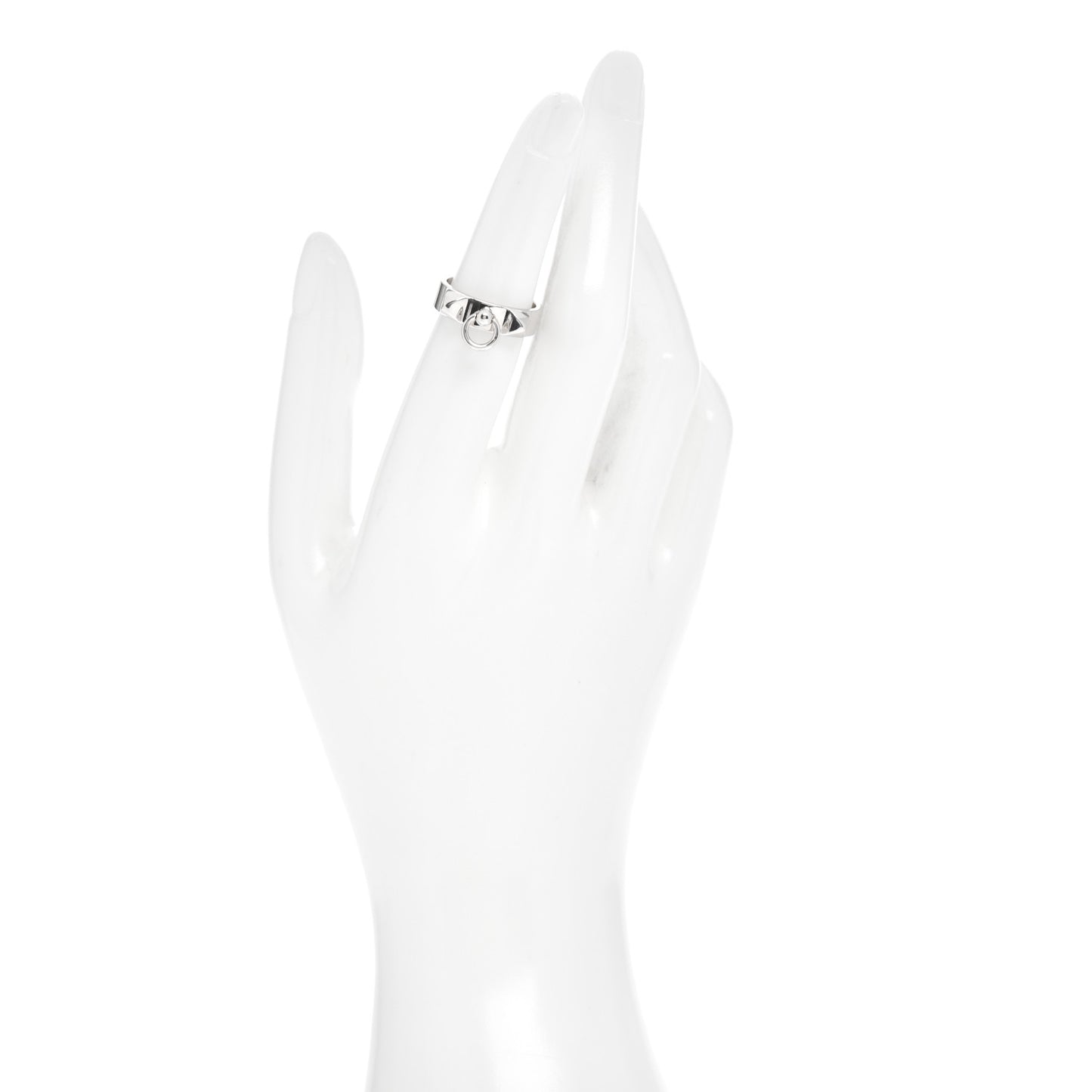 Sterling Silver PM Collier De Chien Ring 51 5.75