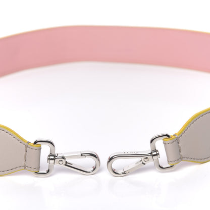 Fendi Vitello Dolce Bi-Color Strap You Grigio Polvere Bubblegum 4 of 4