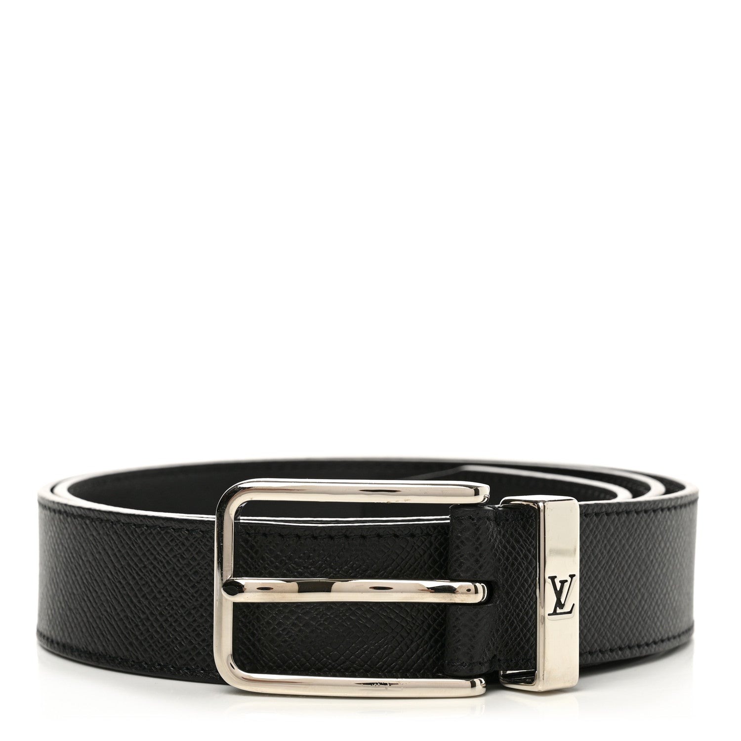Louis Vuitton Taiga 35mm Pont Neuf Belt 100 40 Ardoise 1 of 9
