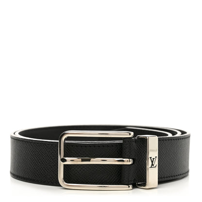 Louis Vuitton Taiga 35mm Pont Neuf Belt 100 40 Ardoise 1 of 9