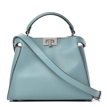 Fendi Vitello Tahiti Burro Bi-Color Medium Peekaboo Iconic Essentially Satchel Pound Sand Nuvola 1 of 11