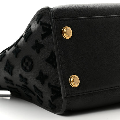 Louis Vuitton Calfskin Monogram Tufting On My Side Black 8 of 9