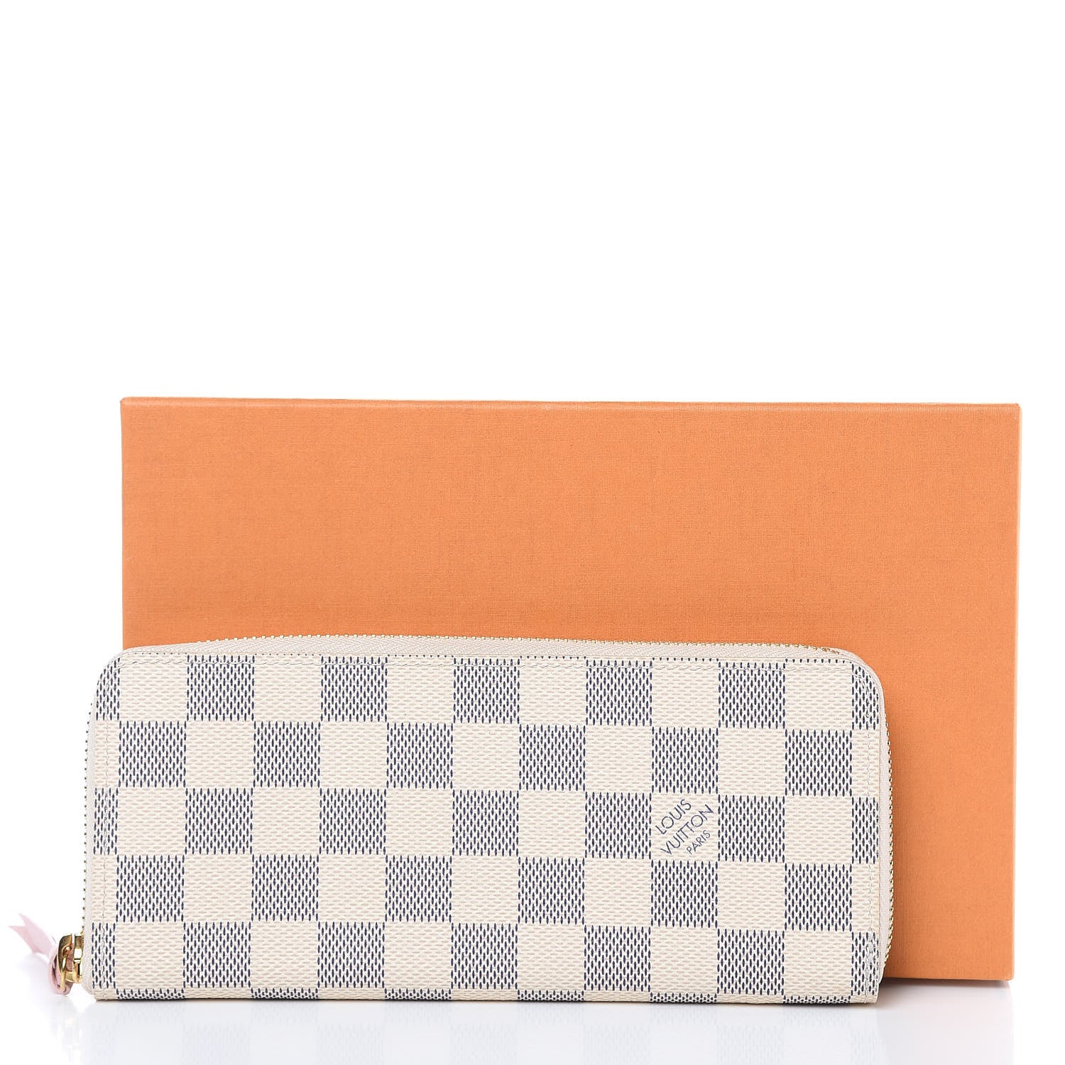 Louis Vuitton Damier Azur Clemence Wallet Rose Ballerine 9 of 9