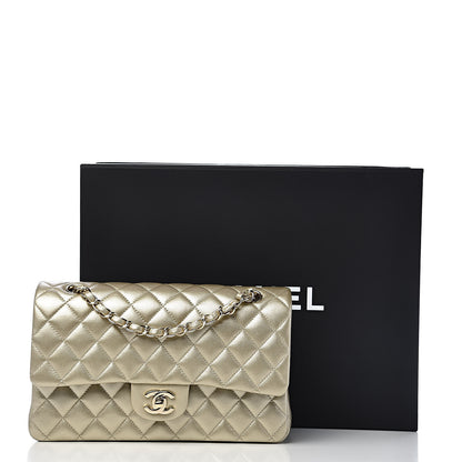 Chanel Metallic Caviar Quilted Medium Double Flap Gold 12 of 12
