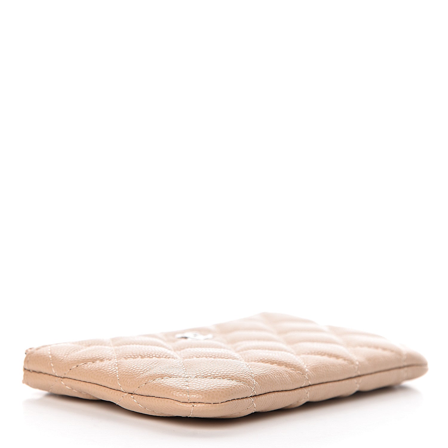 Chanel Caviar Quilted Small Cosmetic Case Beige 4 of 10