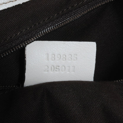 Gucci Monogram D Gold Large Hobo White 6 of 8