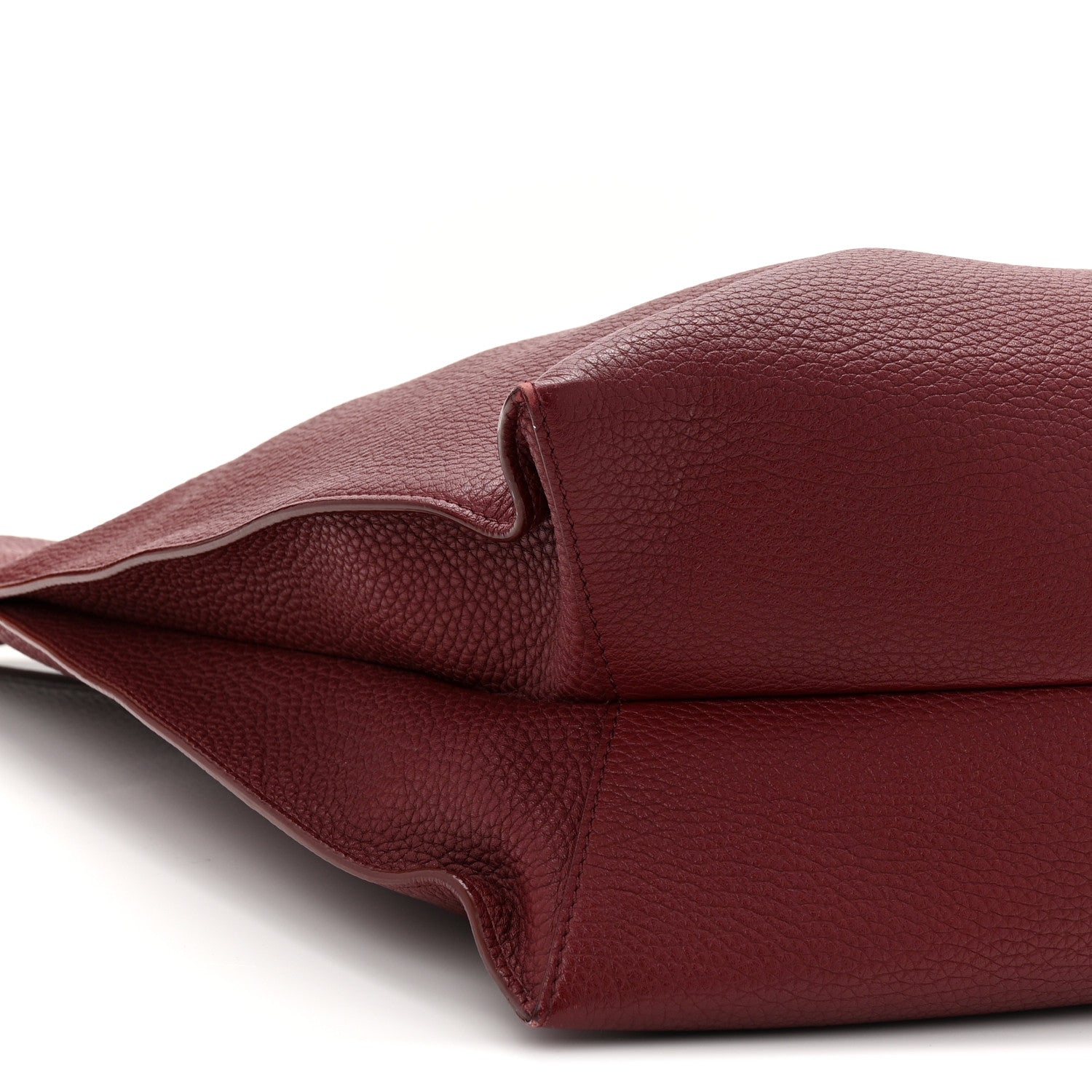 Tom Ford Pebbled Calfskin Large Alix Padlock Zip Hobo Bag Cabernet 9 of 11