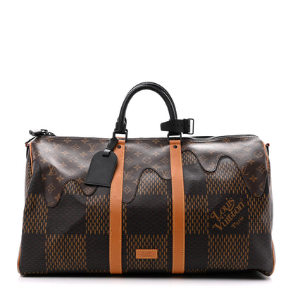 Louis Vuitton X NIGO Giant Damier Ebene Monogram Keepall Bandouliere 50 1 of 10