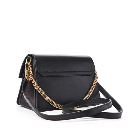 Givenchy Goatskin Small GV3 Shoulder Bag Black Grey 2 of 11