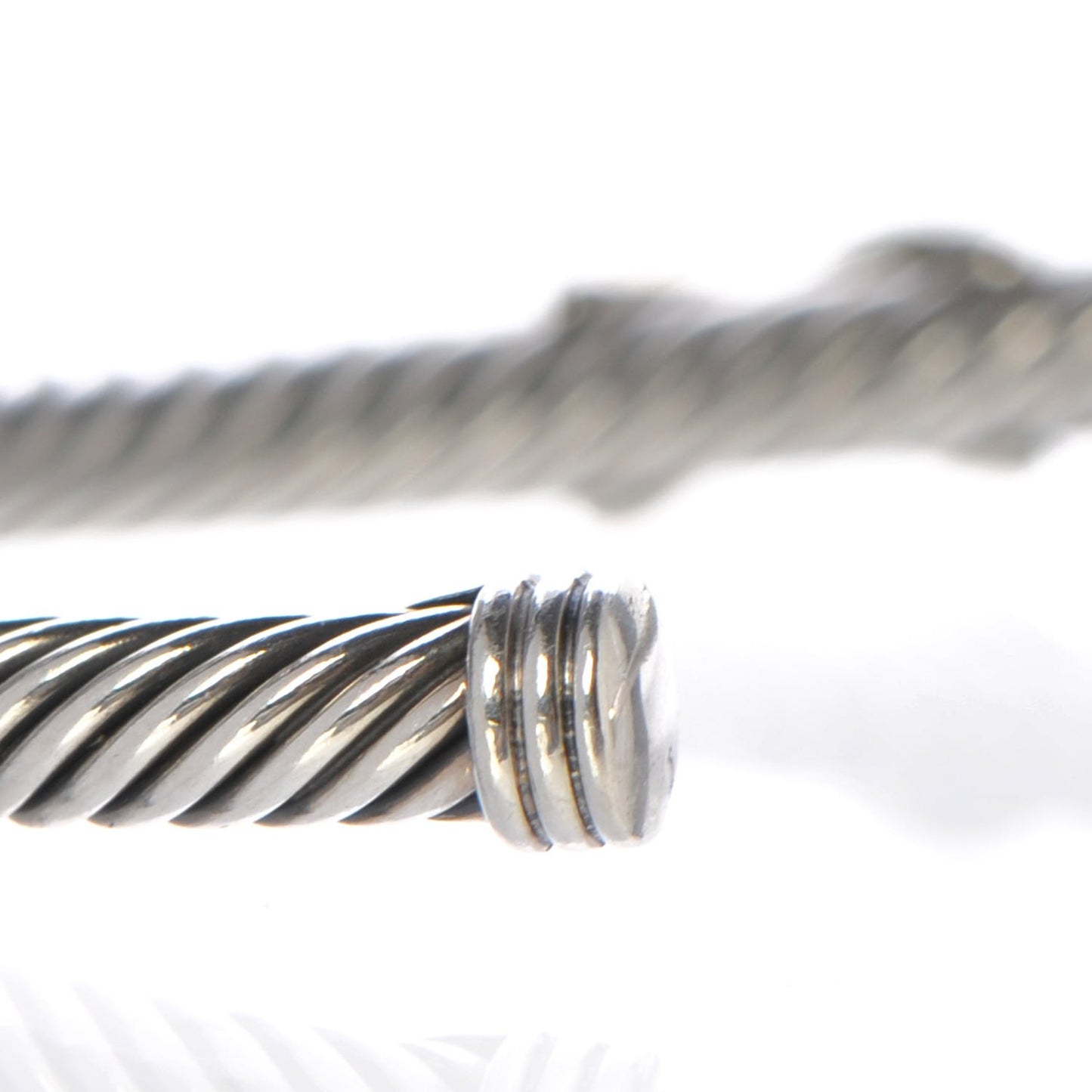Sterling Silver 18K Yellow Gold 4mm X Station Cable Bracelet