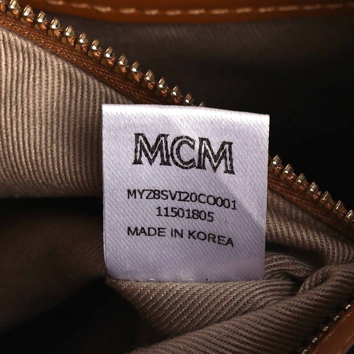 Visetos Medium Crossbody Pouch Cognac