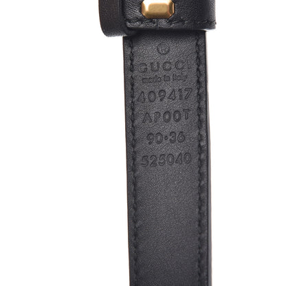 Gucci Calfskin Double G 20mm Belt 90 36 Black 4 of 5