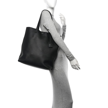 Saint Laurent Calfskin Bold Shopping Tote Black 2 of 13
