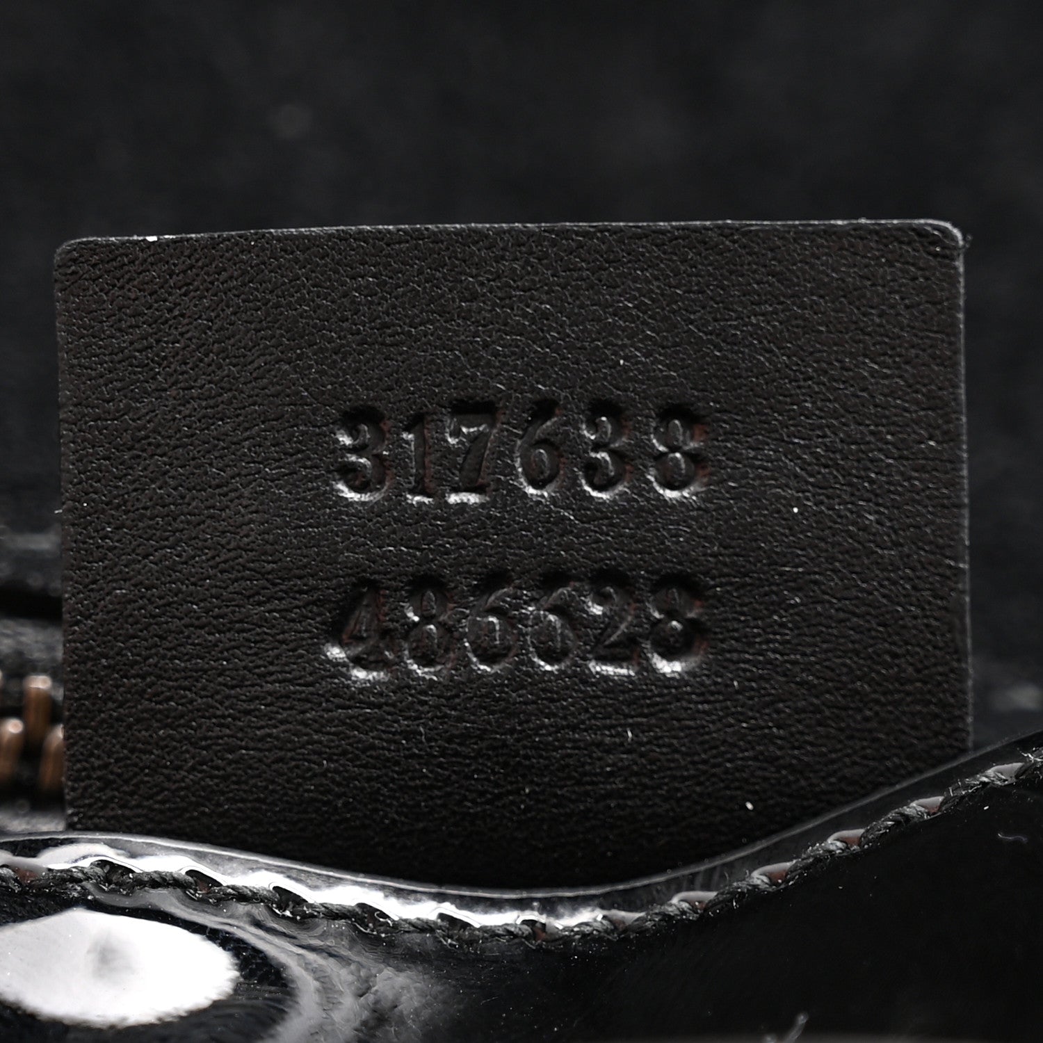 Gucci Patent Large Bright Bit Clutch Black 7 of 11