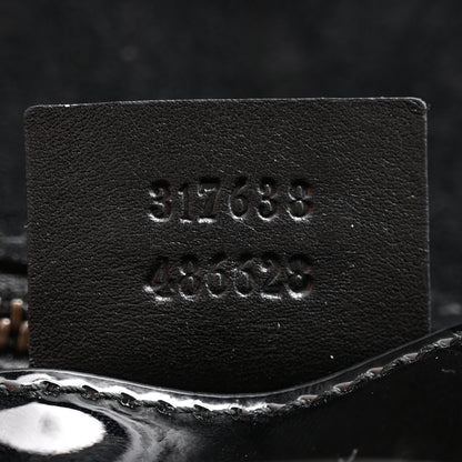 Gucci Patent Large Bright Bit Clutch Black 7 of 11