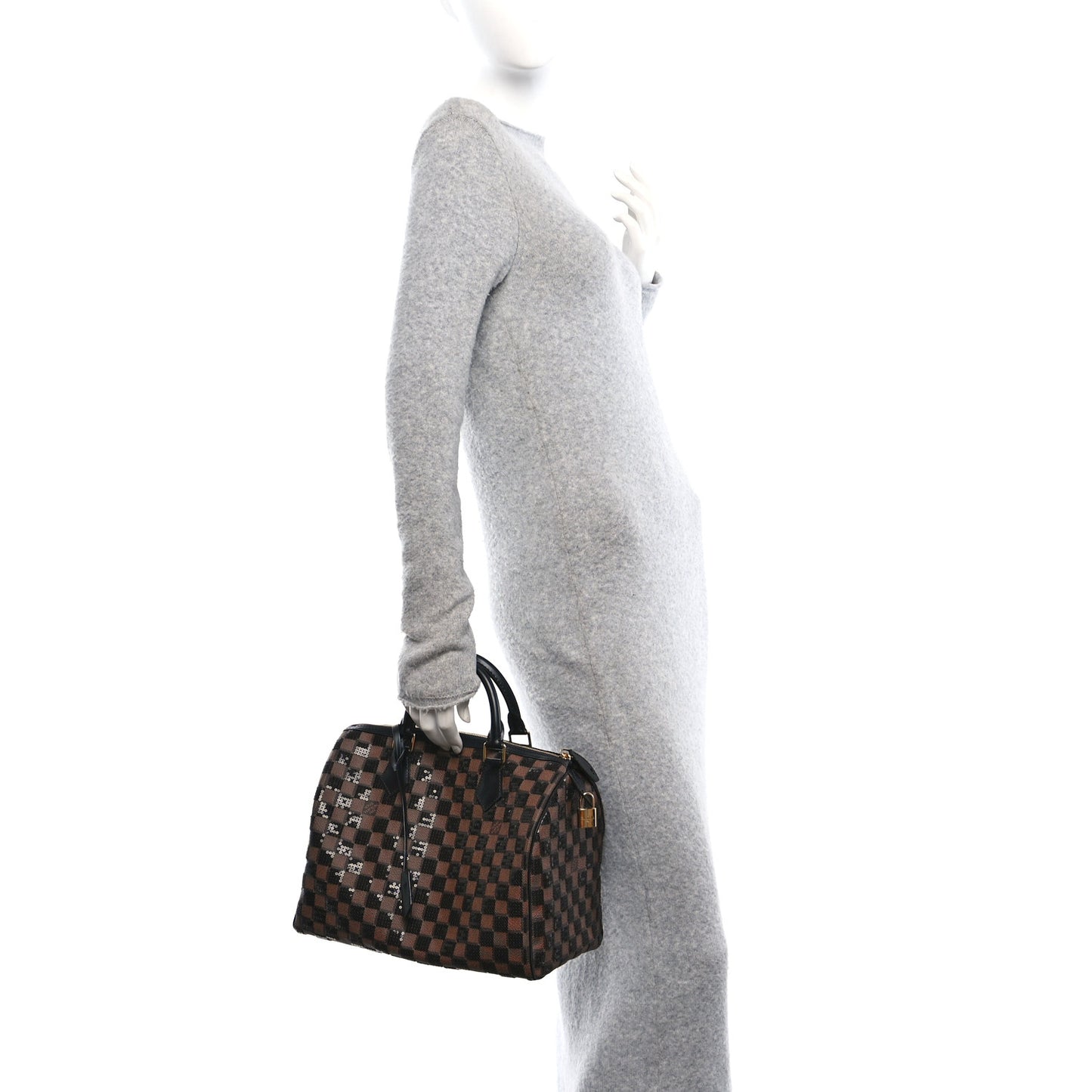 Damier Paillettes Speedy 30 Black