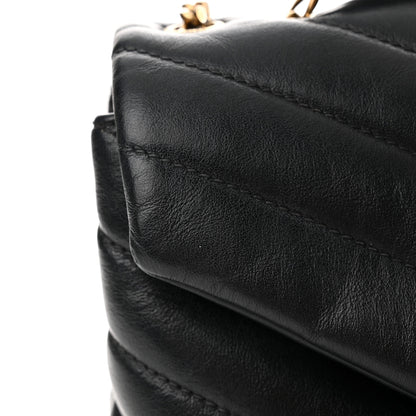 Saint Laurent Calfskin Y Quilted Monogram Small Loulou Chain Satchel Black 15 of 15