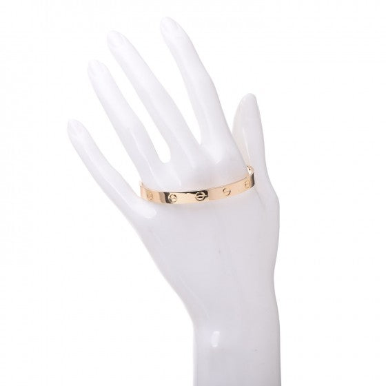Cartier 18K Yellow Gold LOVE Cuff Bracelet 17 2 of 5