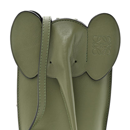 Loewe Calfskin Elephant Pouch Crossbody Bag Avocado 8 of 12
