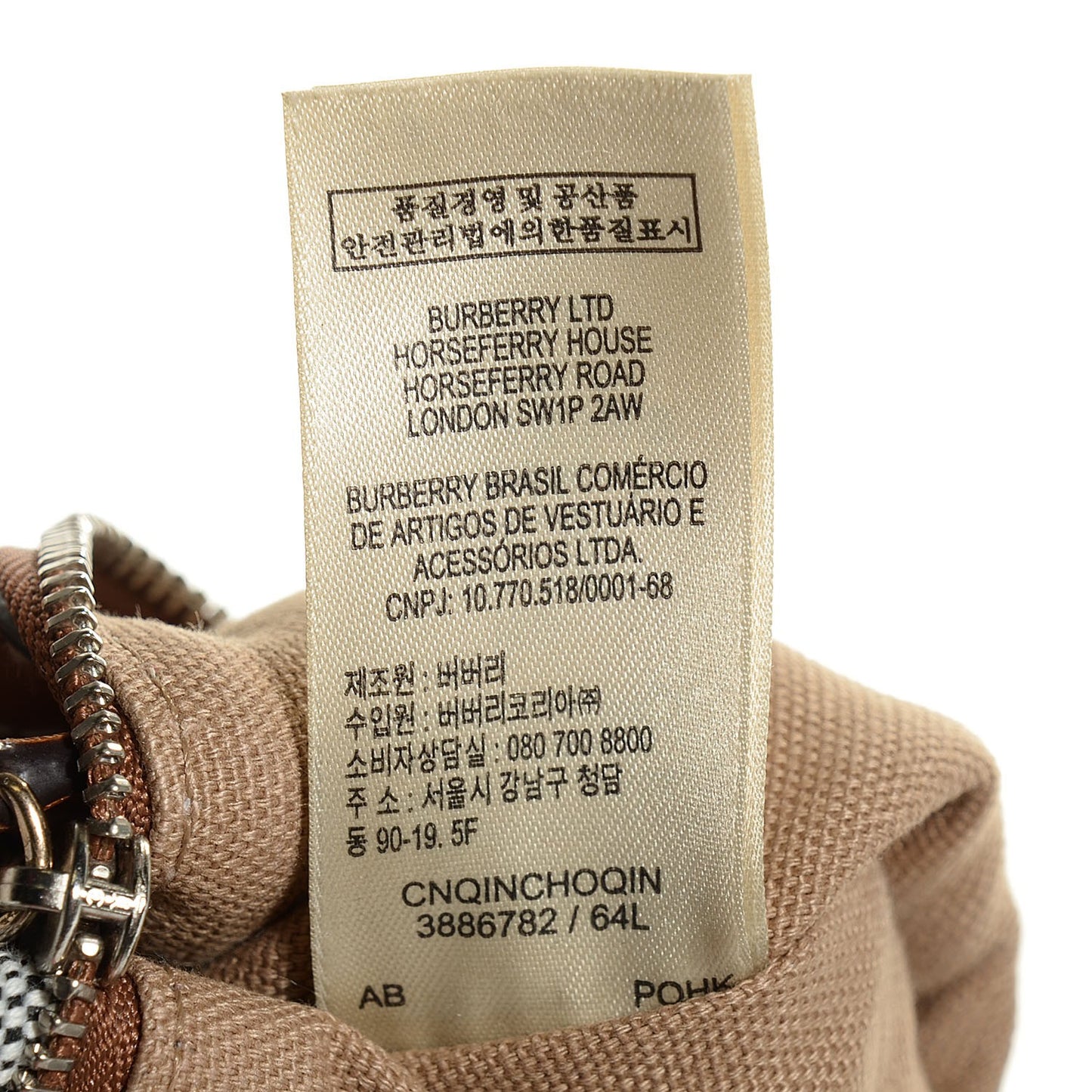 House Check Large Adeline Crossbody Saddle Brown