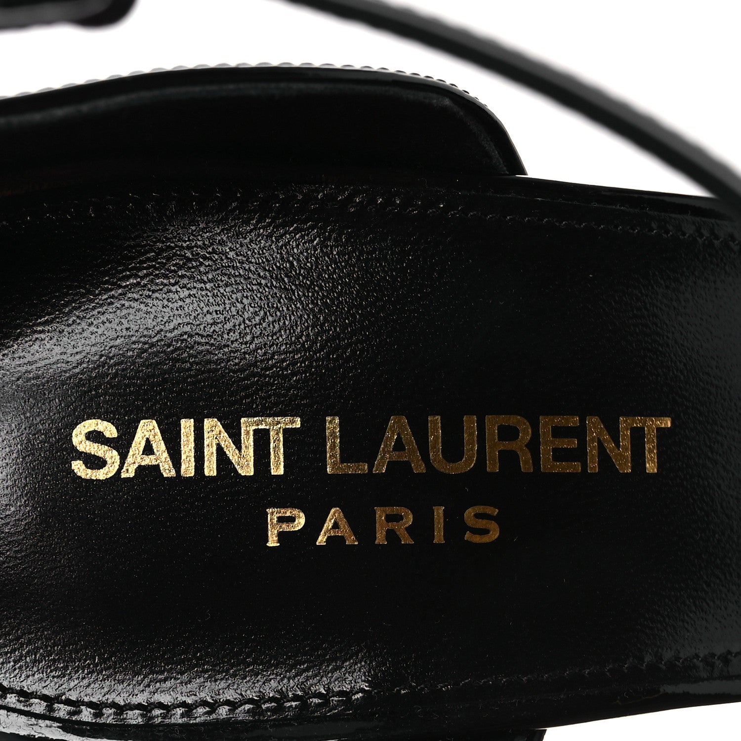 Saint Laurent Patent Calfskin Opyum 110 Sandals 40.5 Black 9 of 11