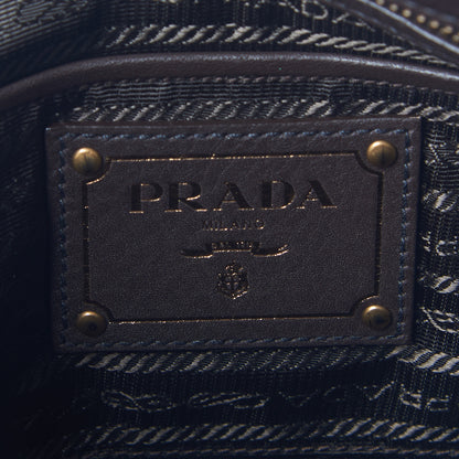 Prada Tessuto Nylon Double Zip Logo Tote Black 7 of 7