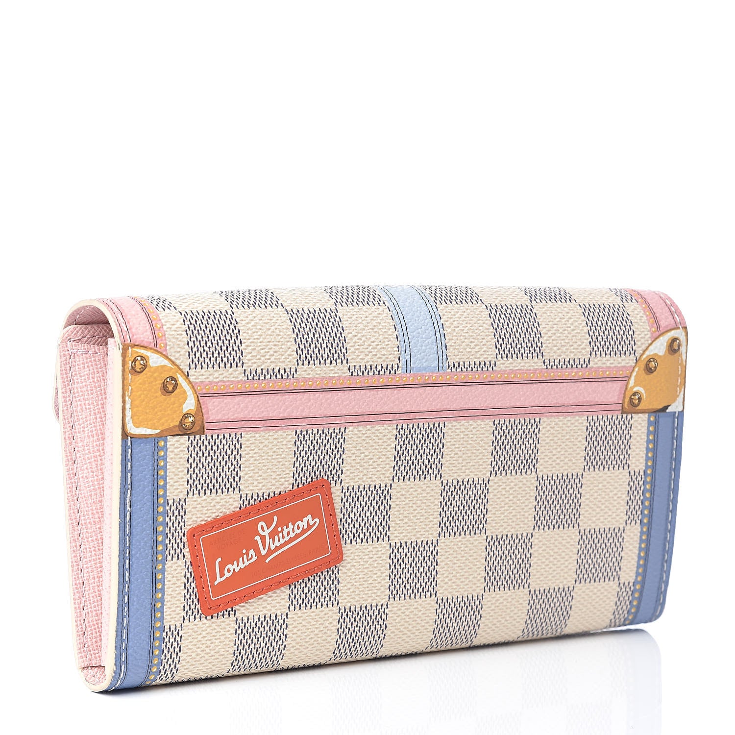 Louis Vuitton Damier Azur Summer Trunks Sarah Wallet NM 3 of 6