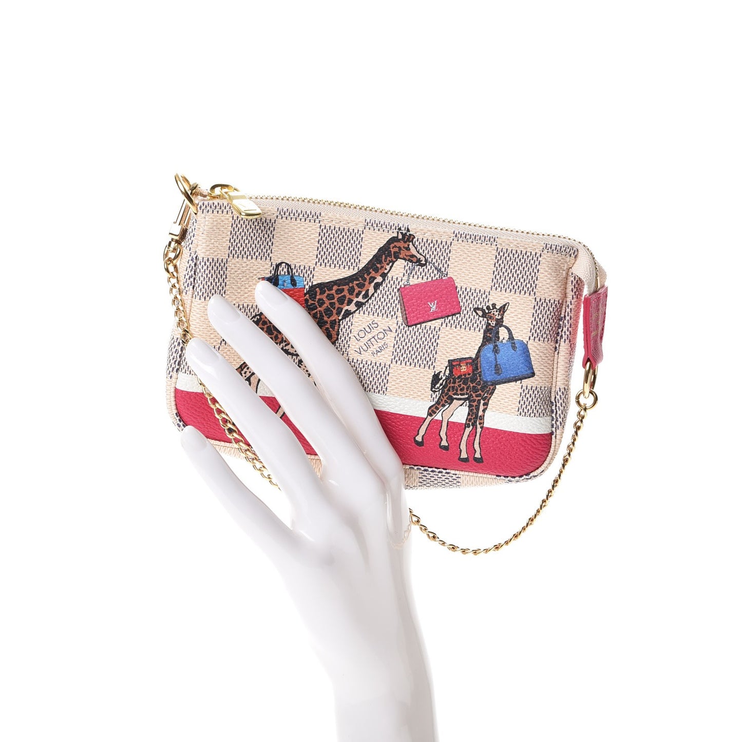 Damier Azur 2017 Christmas Animation Mini Pochette Accessories