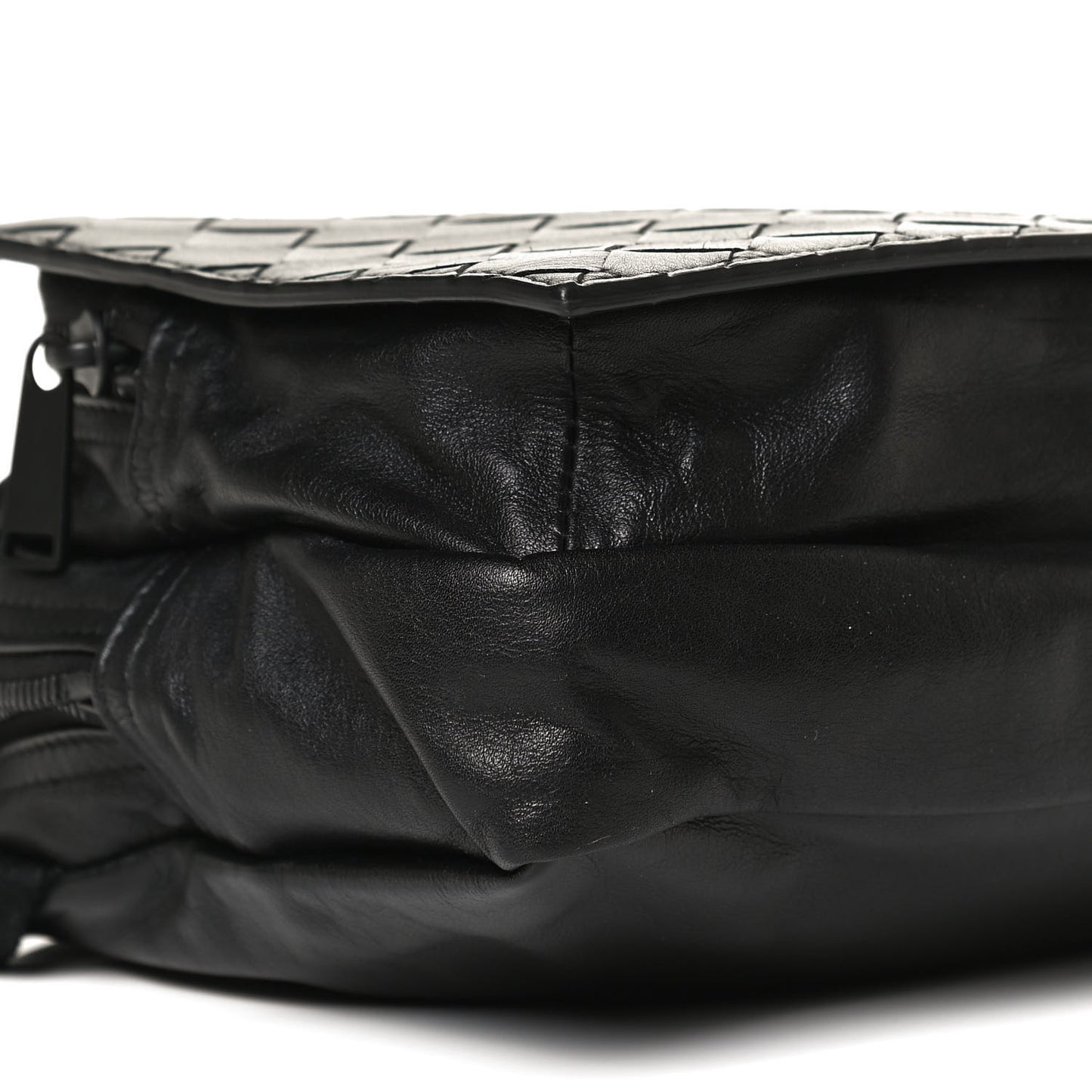 Nappa Intrecciato Belt Bag Black