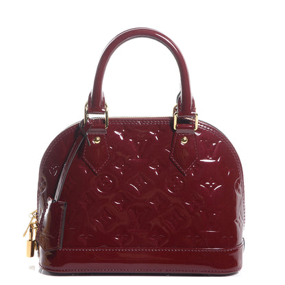 Louis Vuitton Vernis Alma BB Griotte 1 of 7