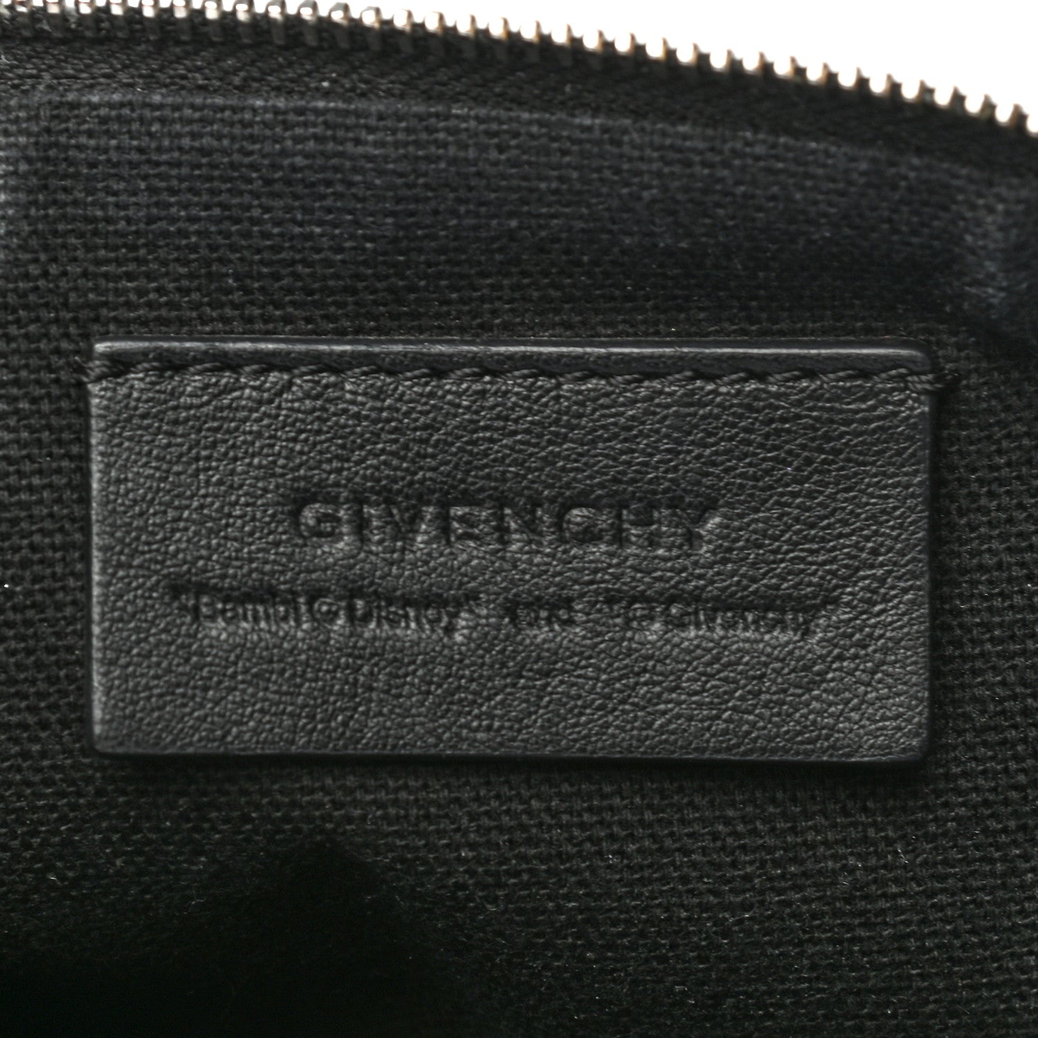 Givenchy Textured Coated Canvas Bambi Print Medium Cosmetic Pouch Black 6 of 8