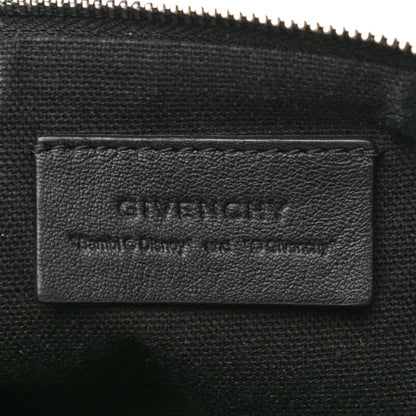 Givenchy Textured Coated Canvas Bambi Print Medium Cosmetic Pouch Black 6 of 8