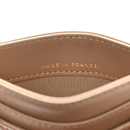 Chanel Caviar Quilted Card Holder Dark Beige 7 of 9