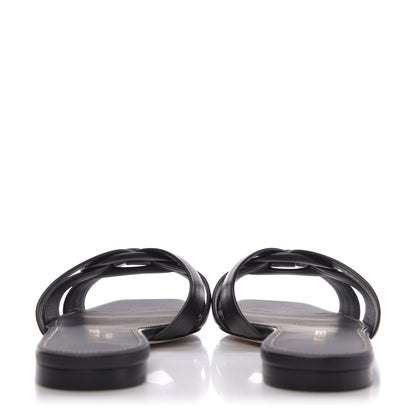 Saint Laurent Calfskin Nu Pied 05 Slide Sandals 35.5 Black 4 of 12