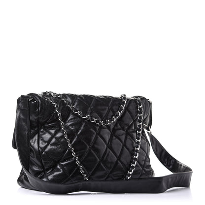 Chanel Glazed Caviar Large Nature Flap Bag Black 3 of 10
