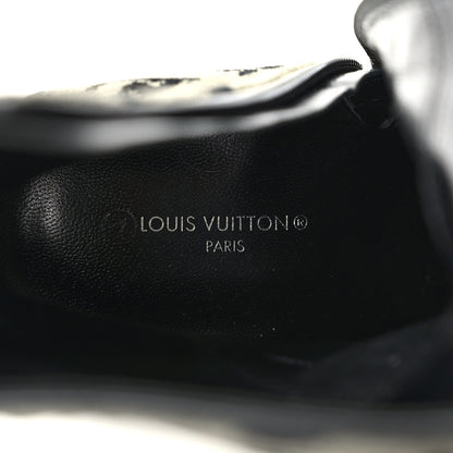 Louis Vuitton Velvet Monogram Silhouette Ankle Boots 37 Black Green 7 of 8
