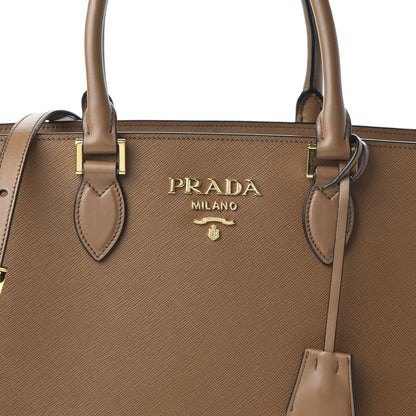 Prada Saffiano Soft Calfskin Tote Cannella 9 of 9