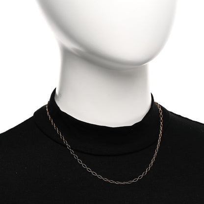 Tiffany 18K Rose Gold Oval Link Chain 16" 2 of 5
