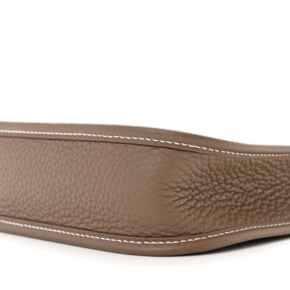 Hermes Taurillon Clemence Amazone Evelyne TPM Etoupe Bleu Indigo 10 of 11