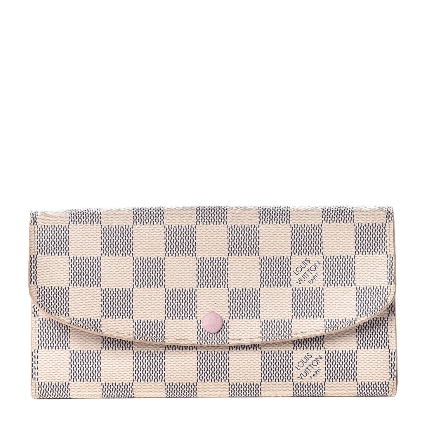 Damier Azur Emilie Wallet Rose Ballerine