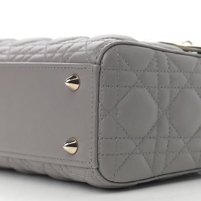 Christian Dior Lambskin Cannage Small My ABCDior Lady Dior Grey 9 of 12