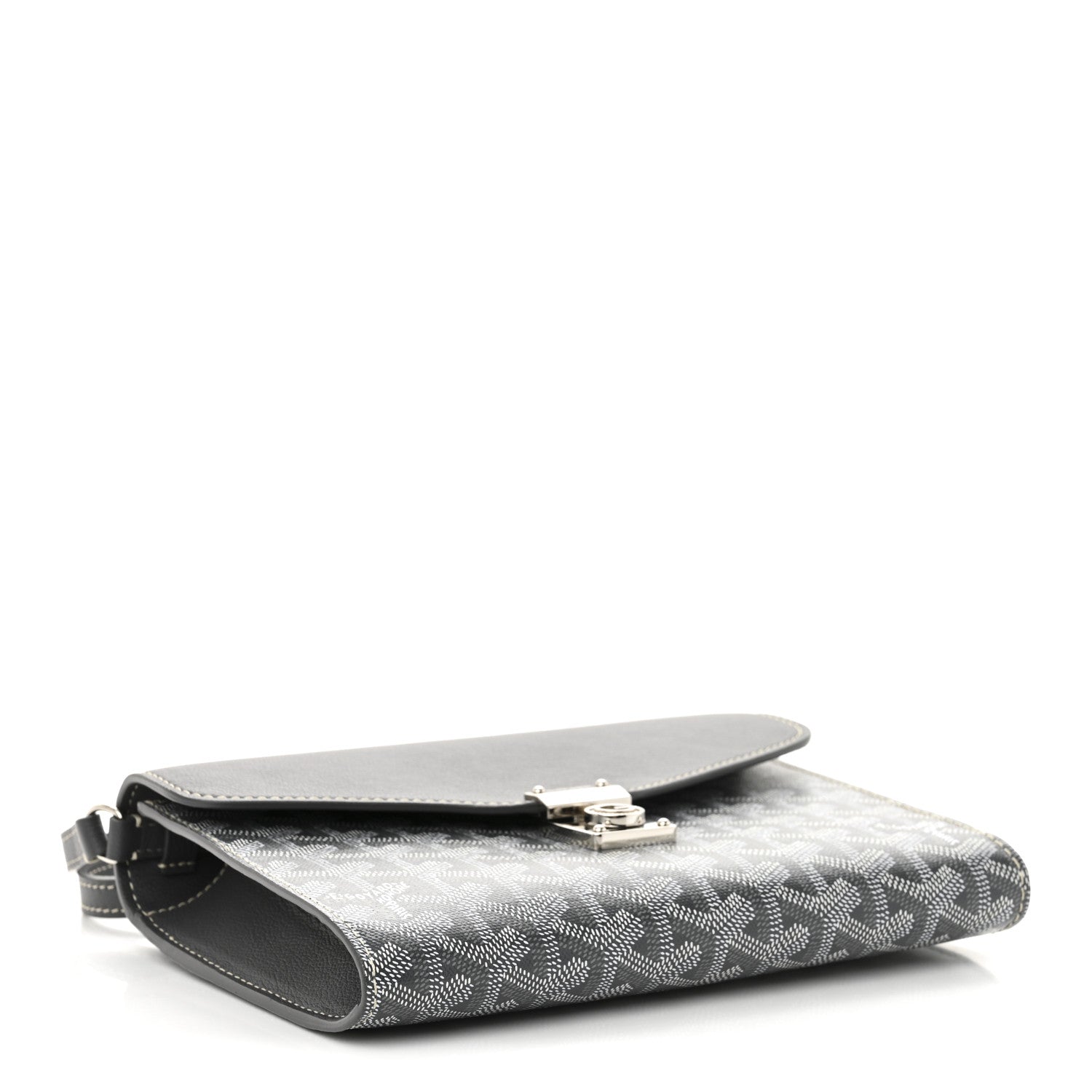 Goyard Goyardine Calfskin Chypre Wallet Pouch Grey 4 of 10