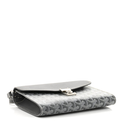Goyard Goyardine Calfskin Chypre Wallet Pouch Grey 4 of 10