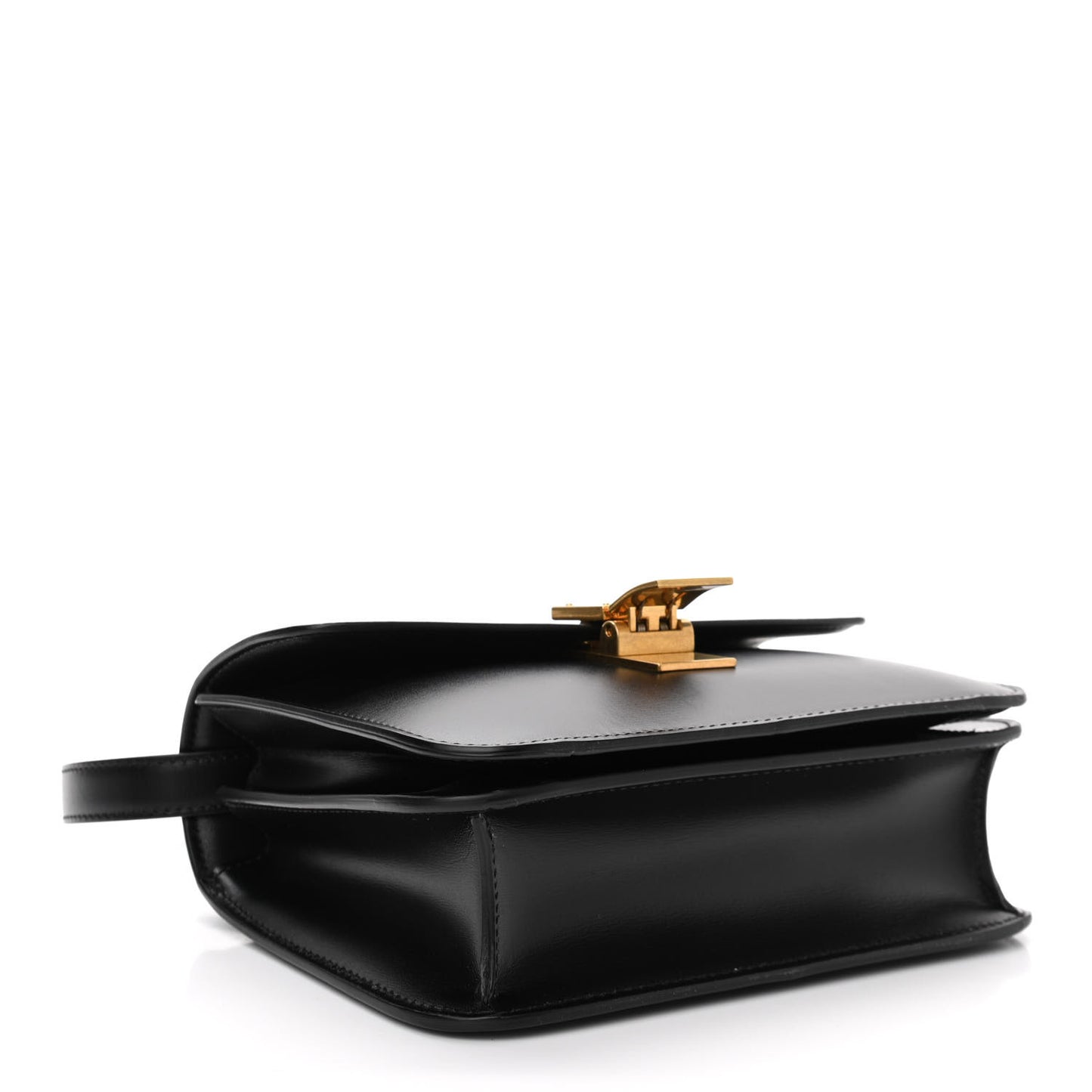 Box Calfskin Teen Classic Box Flap Bag Black