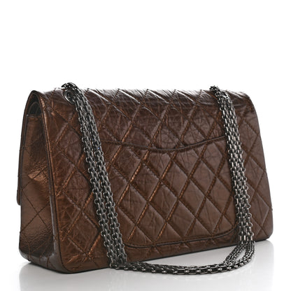 Chanel Metallic Aged Calfskin Quilted 2.55 Reissue 227 Flap Bronze 3 of 10