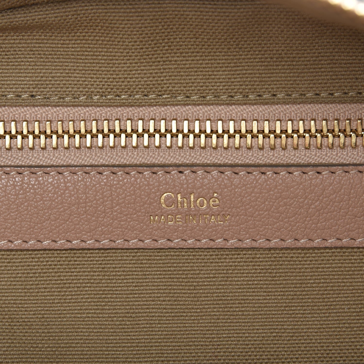 Chloe Goatskin Medium Dalston Satchel Biscotti Beige Black 7 of 8