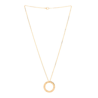 Cartier 18K Yellow Gold LOVE Pendant Necklace 2 of 4