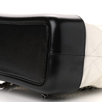 Chanel Aged Calfskin Quilted Small Gabrielle Backpack Black White 10 of 10